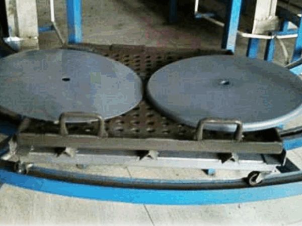 Steel plate surface treatment production line for natural rubber bearing